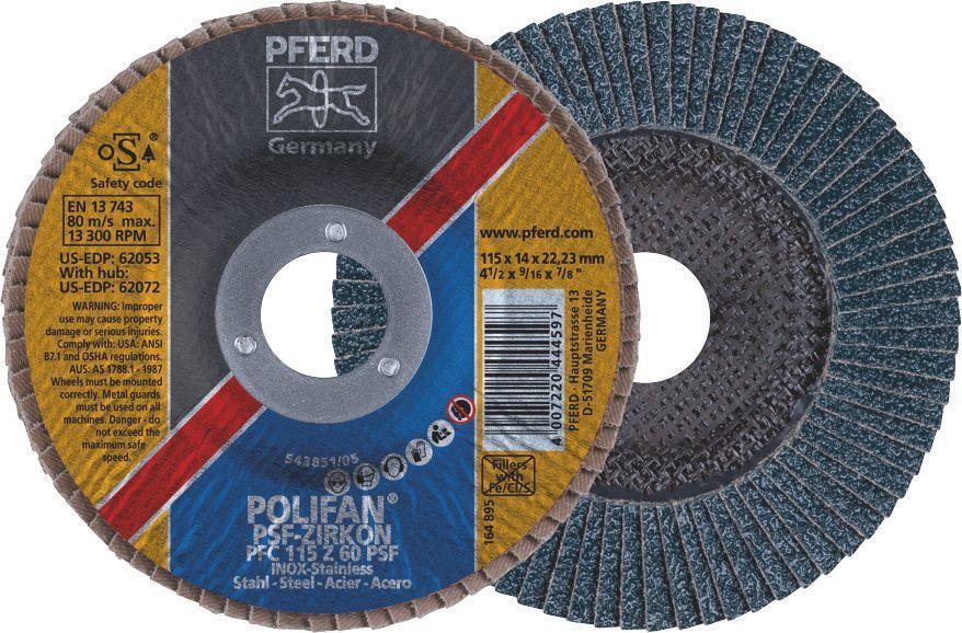 67764100 - 100mm FLAP DISC 40G PFERD