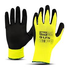 LFN10 - PROSENSE LATEX GLOVE HI VIZ