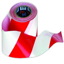 RW10075 - RED/WHITE TAPE 75mmX100M