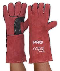 BRW16E - RED WELDER'S GLOVES