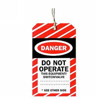 STD12575 - DANGER SAFTEY TAG X100